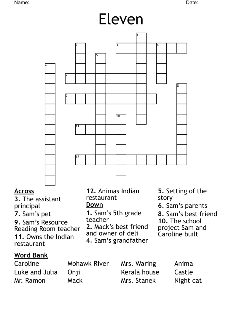 Eleven Crossword