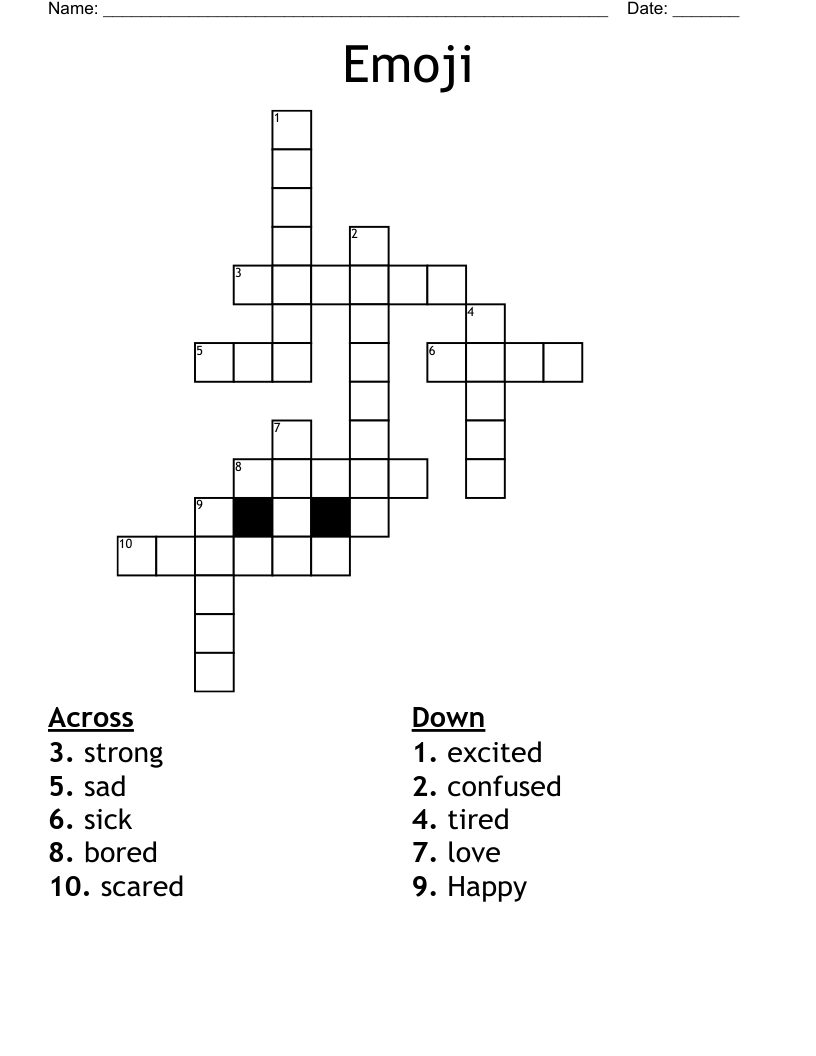 Emoji Crossword