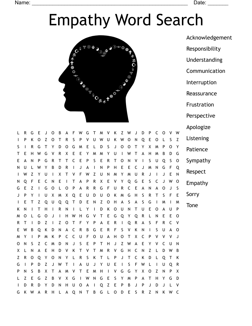 Empathy Word Search