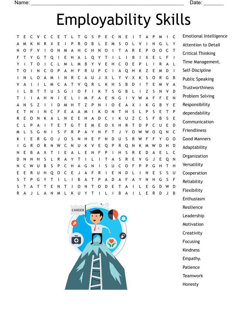 Employability Skills Word Search