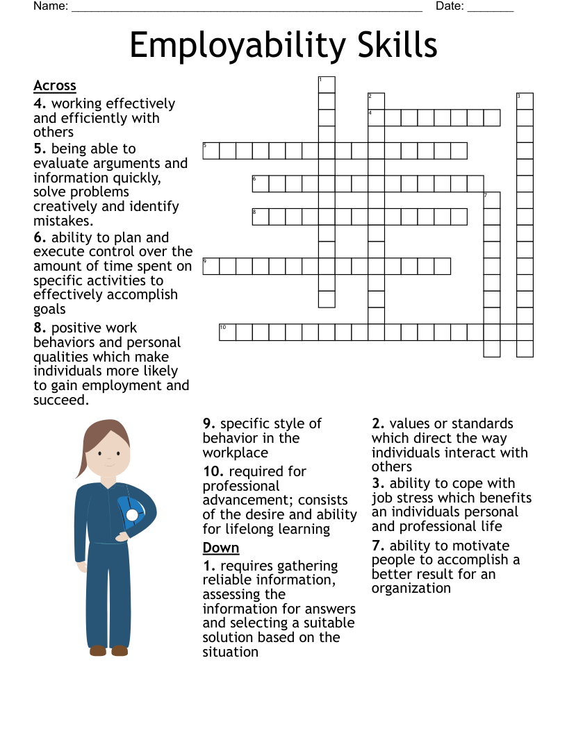 Employability Skills Crossword