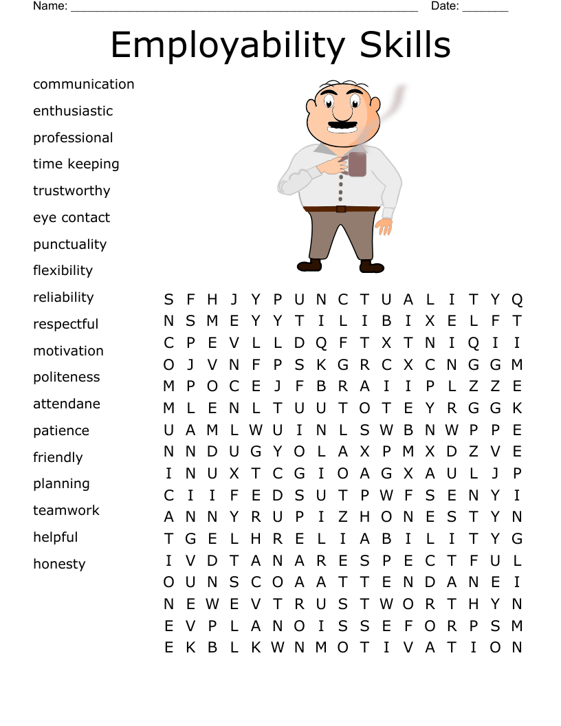 Employability Skills  Word Search