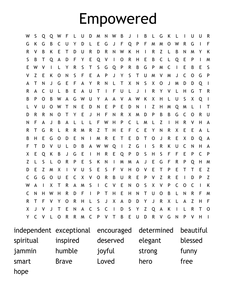 Empowered Word Search