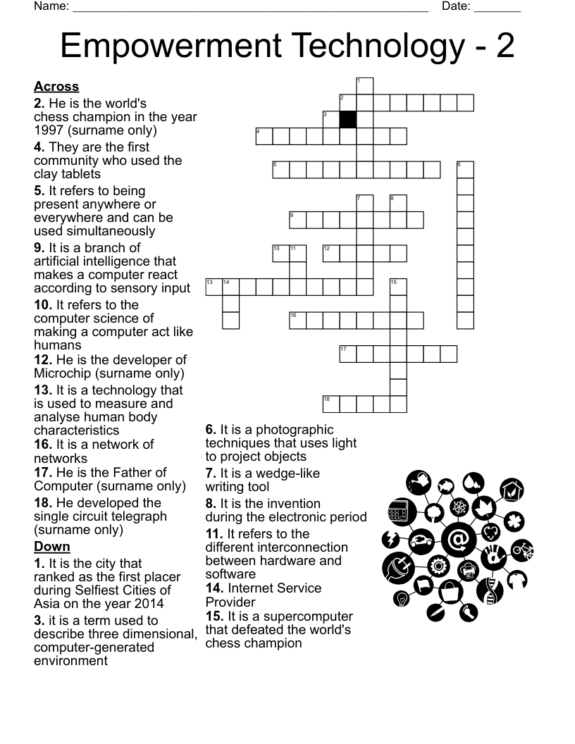 Empowerment Technology - 2 Crossword