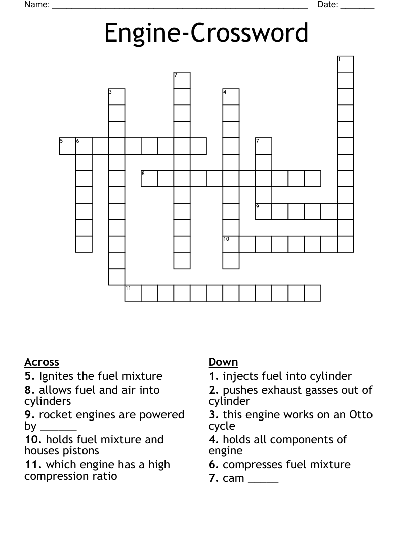 Engine-Crossword