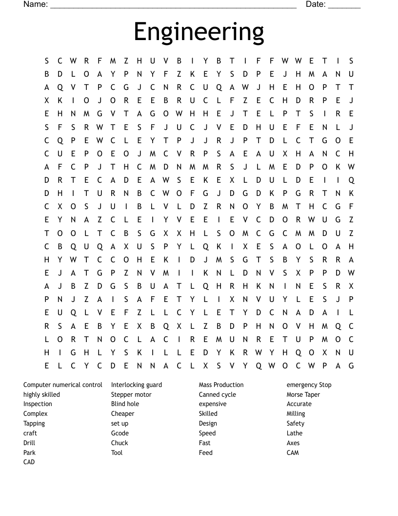 Engineering Word Search