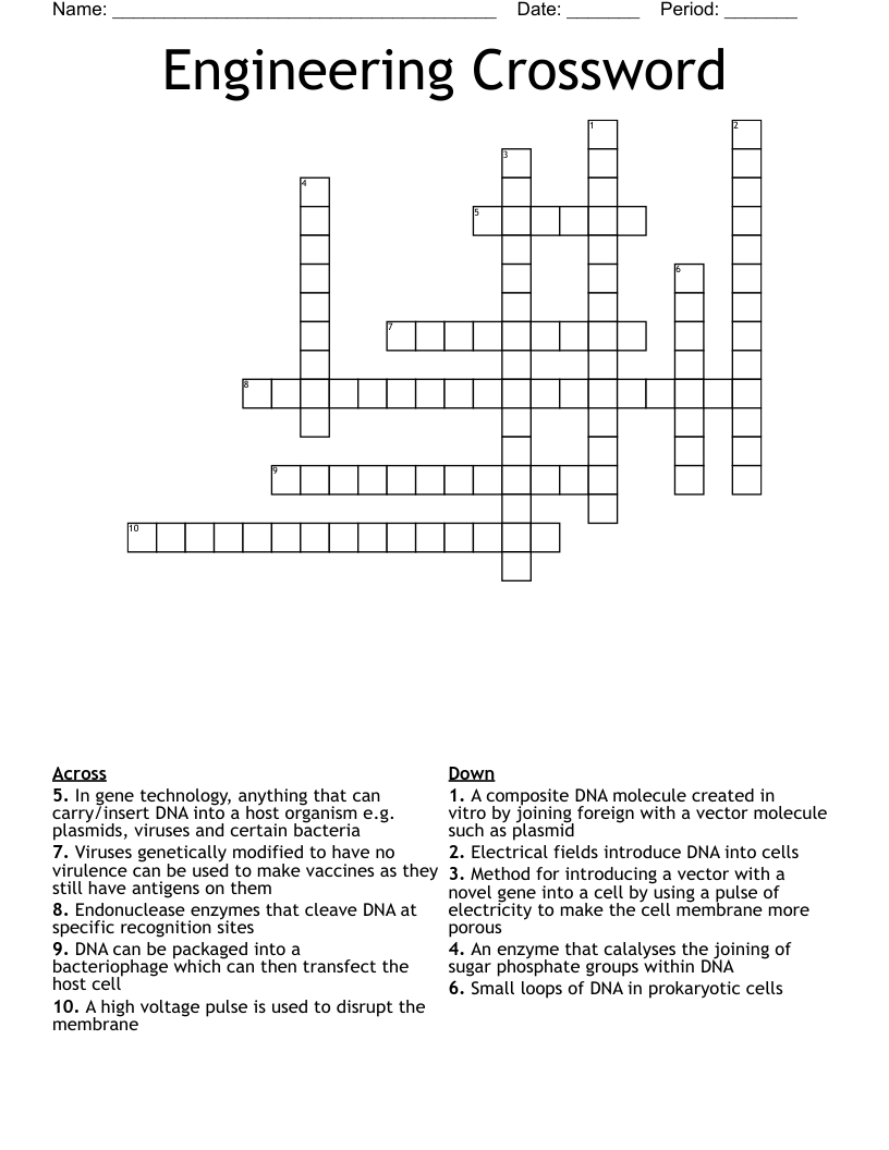 Engineering Crossword