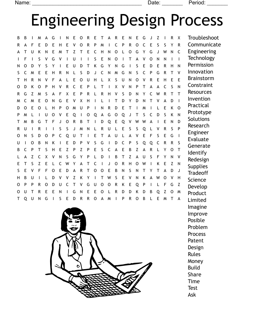Engineering Design Process Word Search