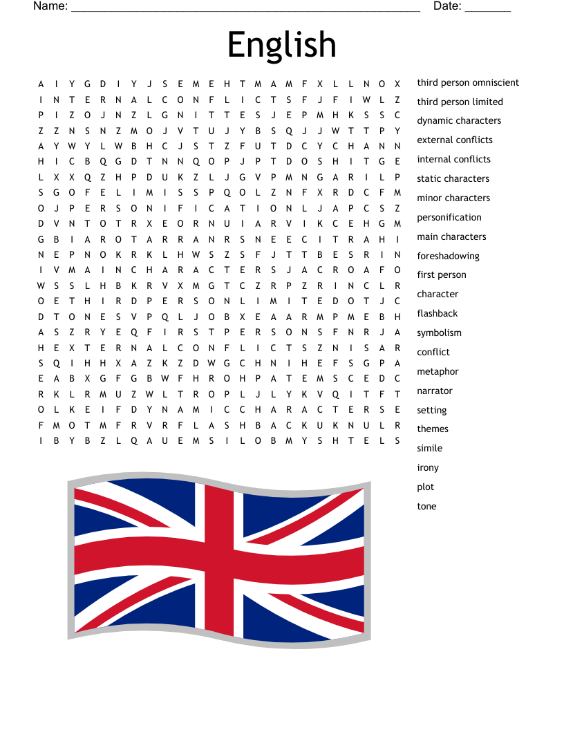 English  Word Search