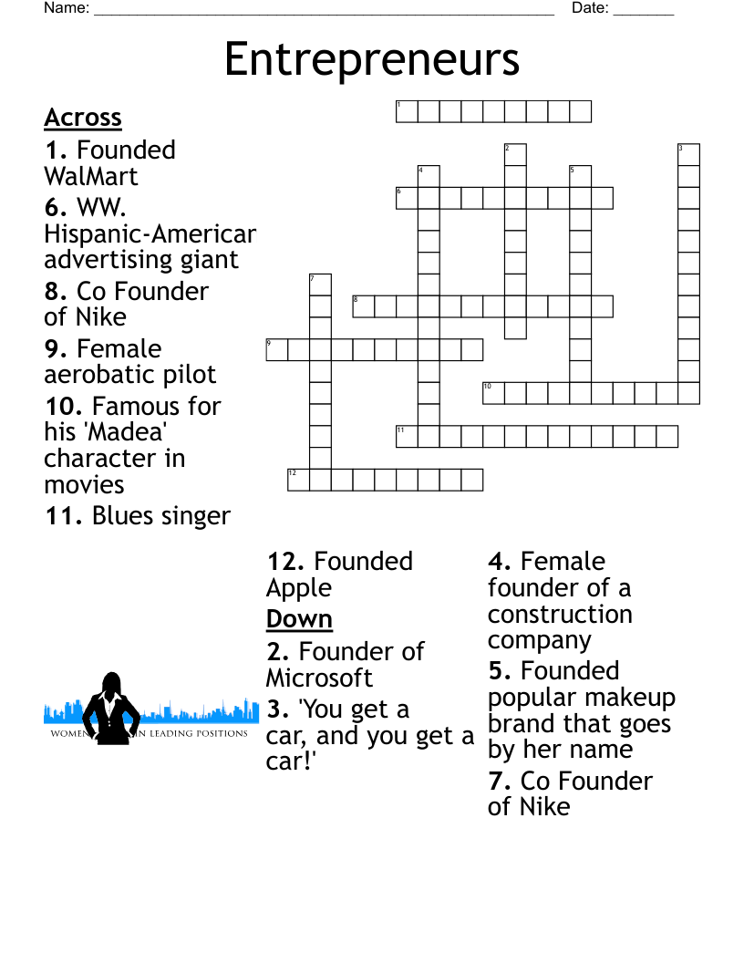 Entrepreneurs Crossword