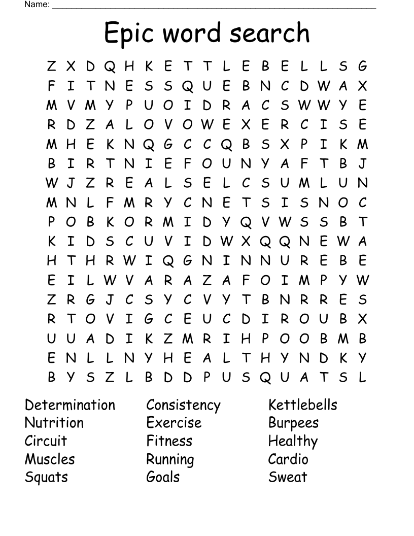 Epic word search