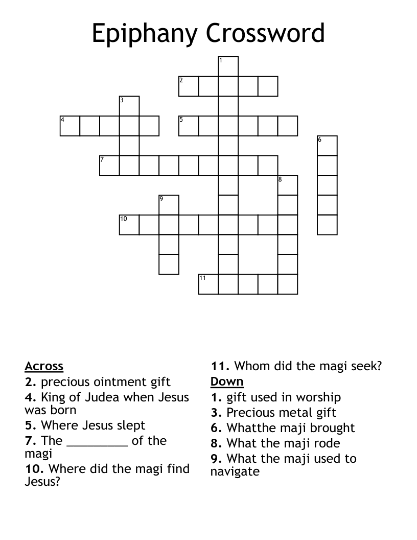 Epiphany Crossword