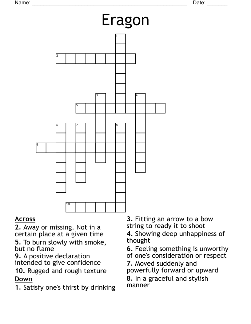 Eragon Crossword