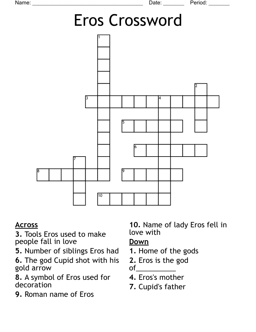 Eros Crossword