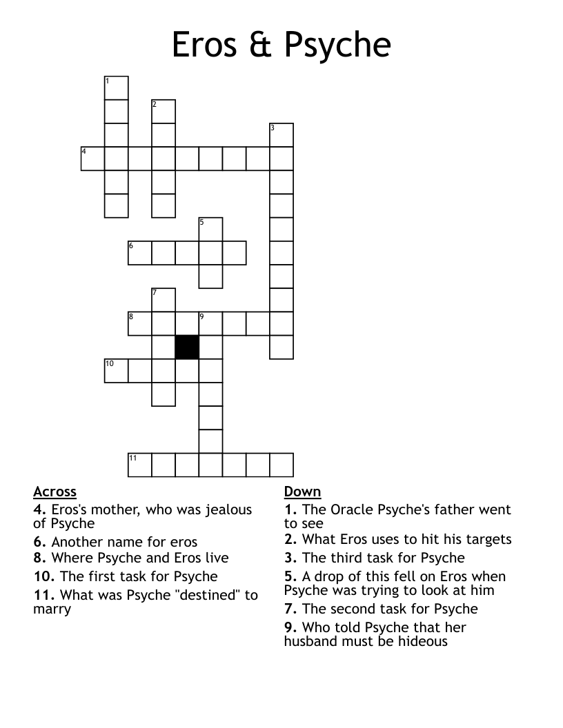 Eros & Psyche Crossword