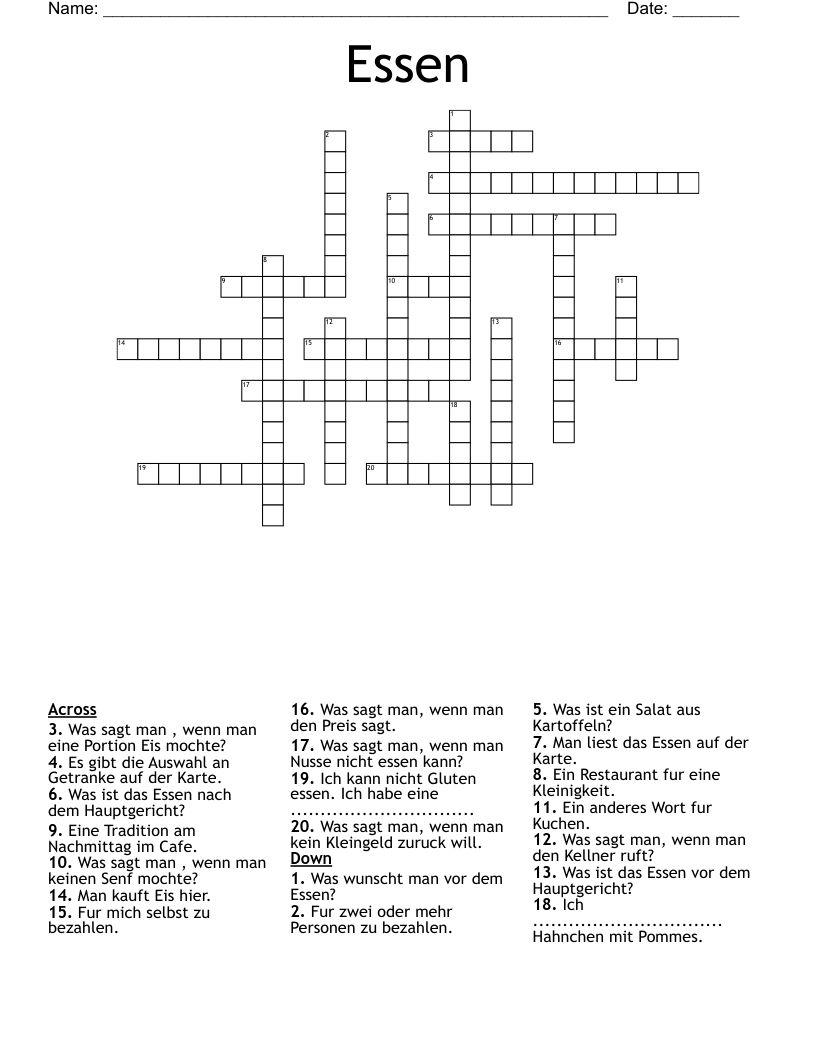 Essen Crossword