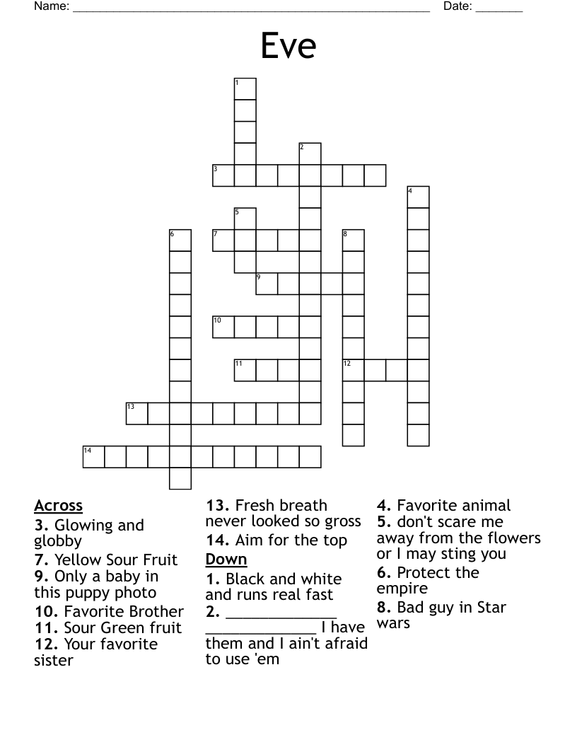 Eve Crossword