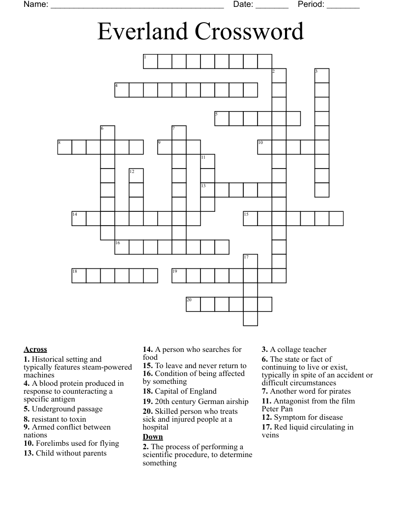 Everland Crossword