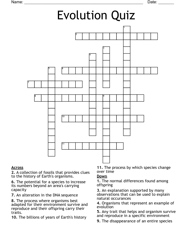 Evolution Quiz