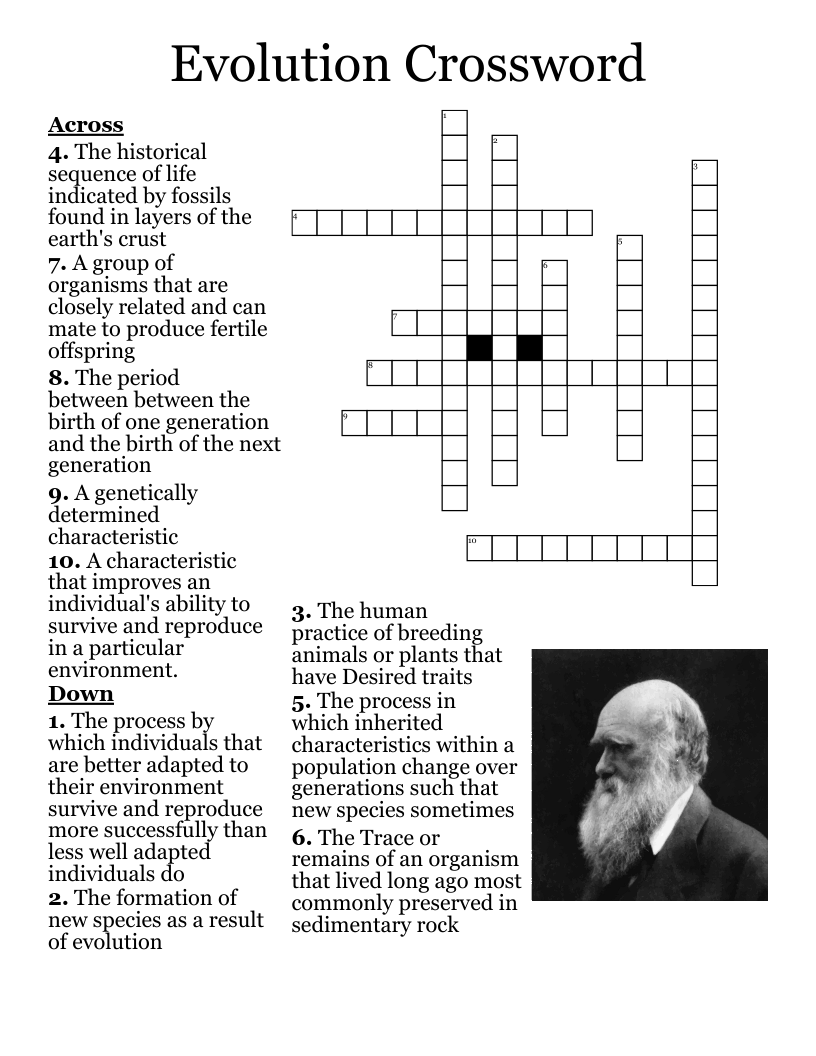 Evolution Crossword 