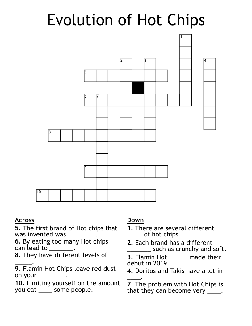 Evolution of Hot Chips Crossword