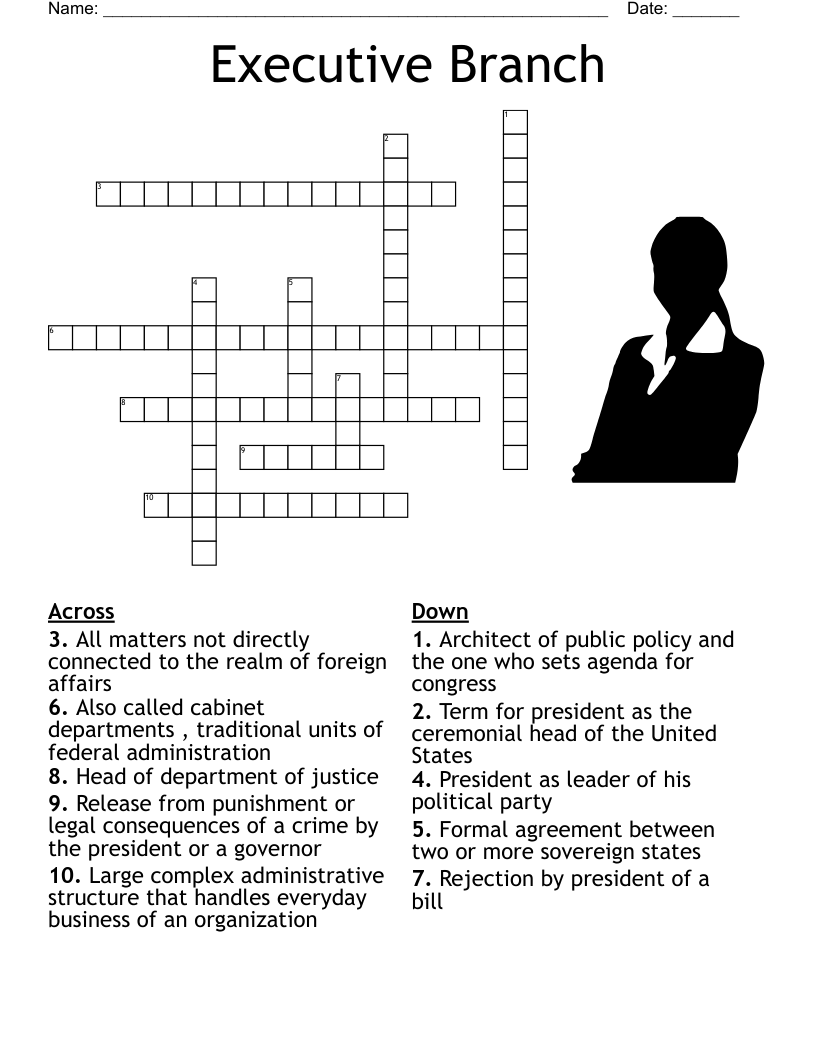 Executive Branch Crossword