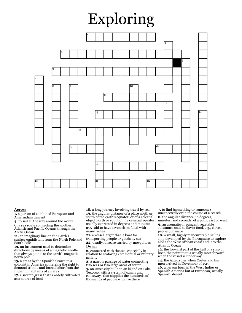 Exploring Crossword