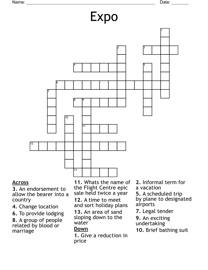 Expo Crossword
