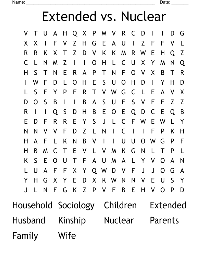 Extended vs. Nuclear Word Search