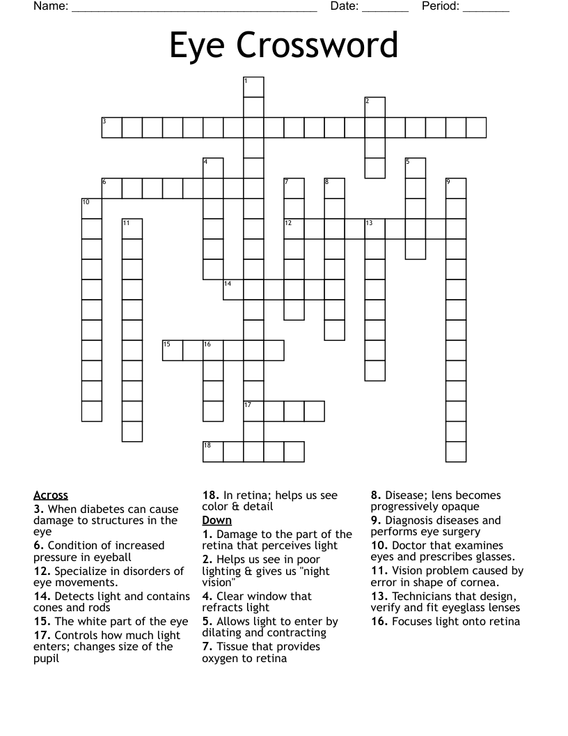Eye Crossword