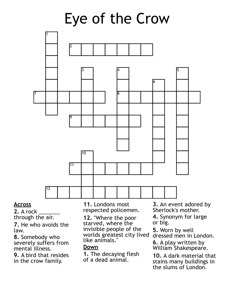 Eye of the Crow Crossword