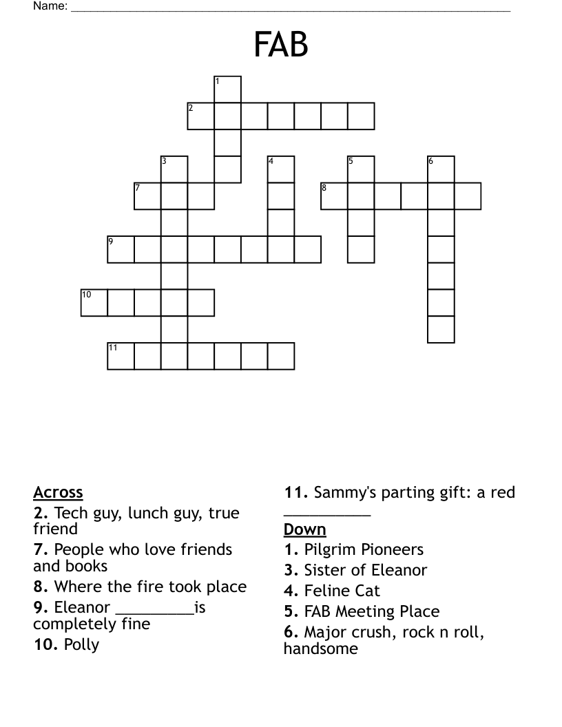 FAB Crossword