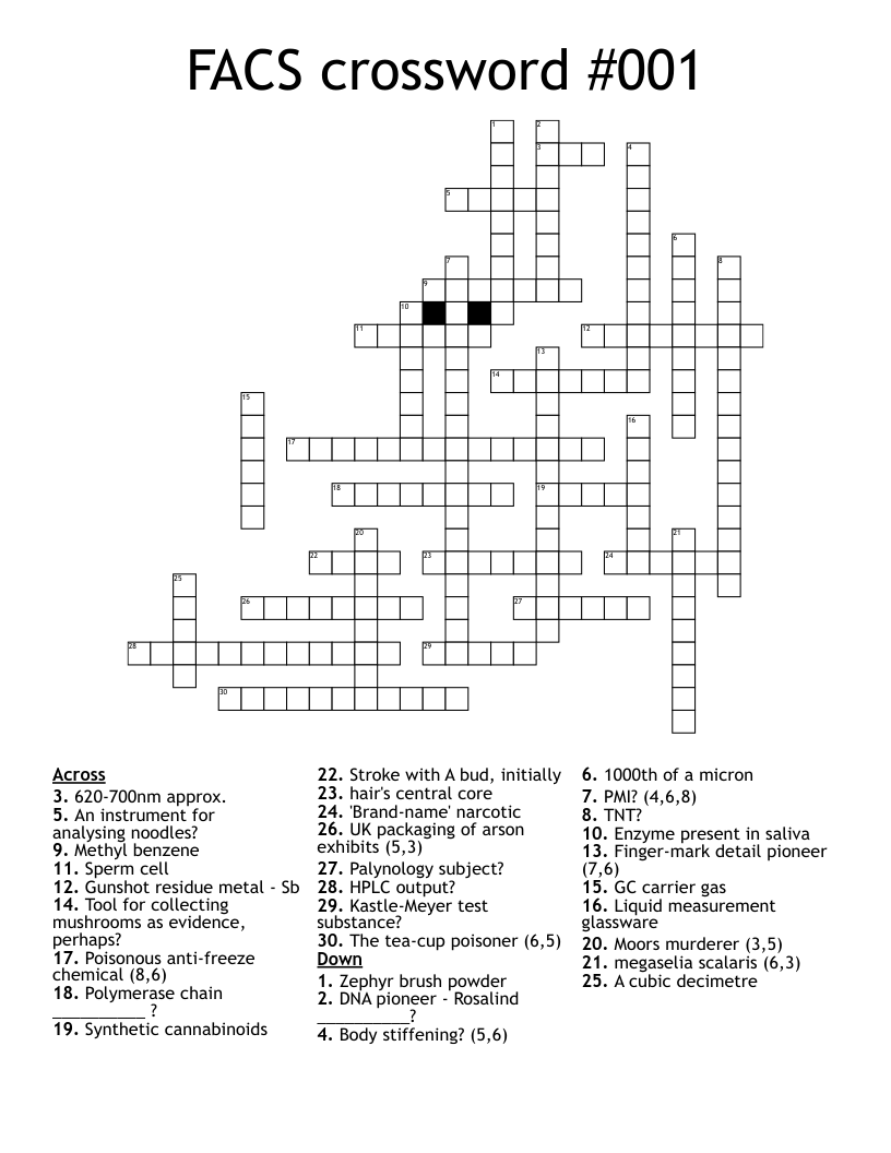 FACS crossword #001