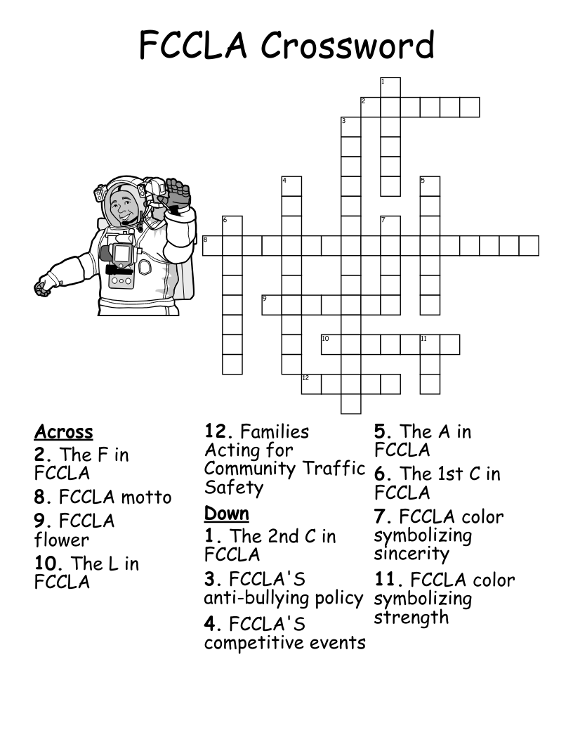 FCCLA Crossword
