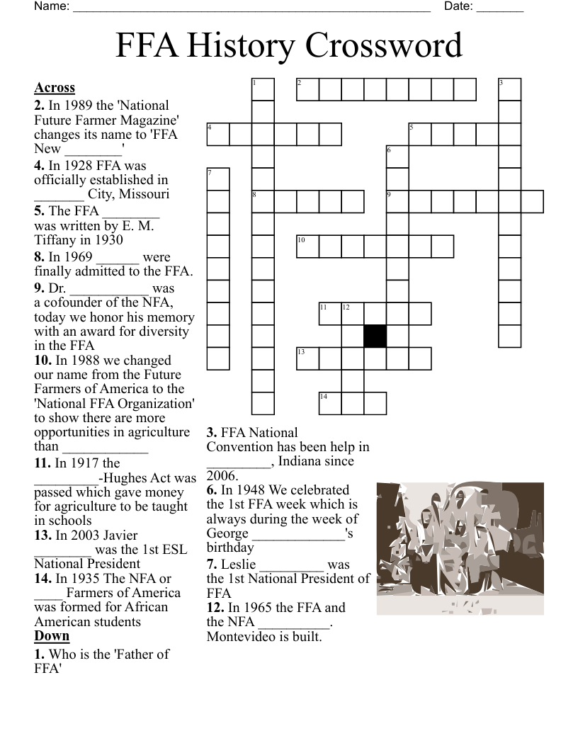 FFA History Crossword