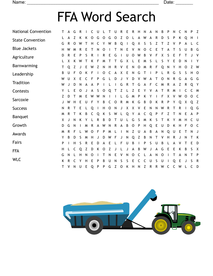 FFA Word Search