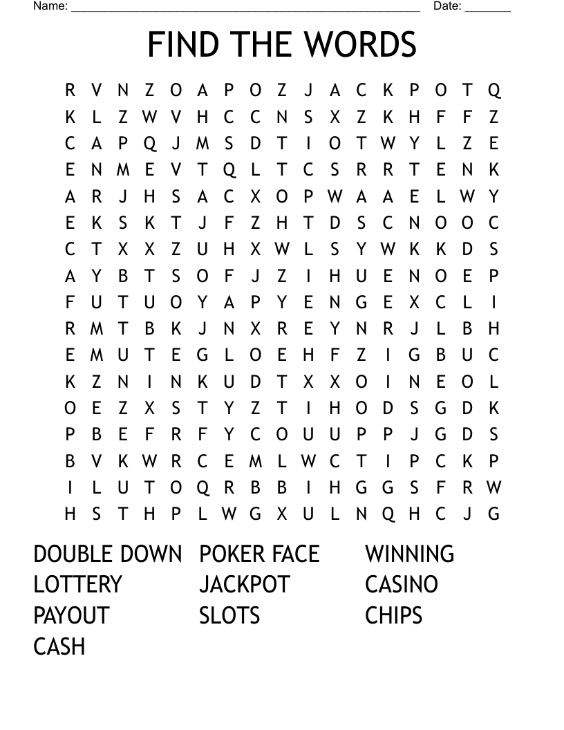 FIND THE WORDS Word Search