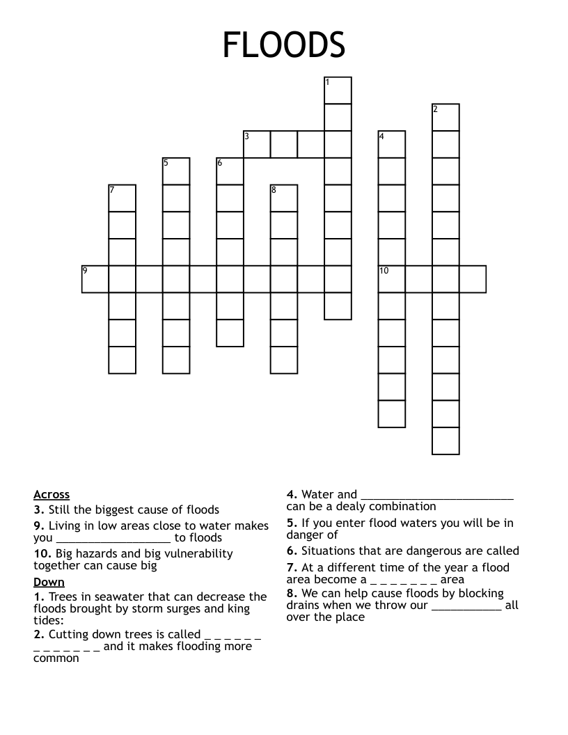 FLOODS Crossword