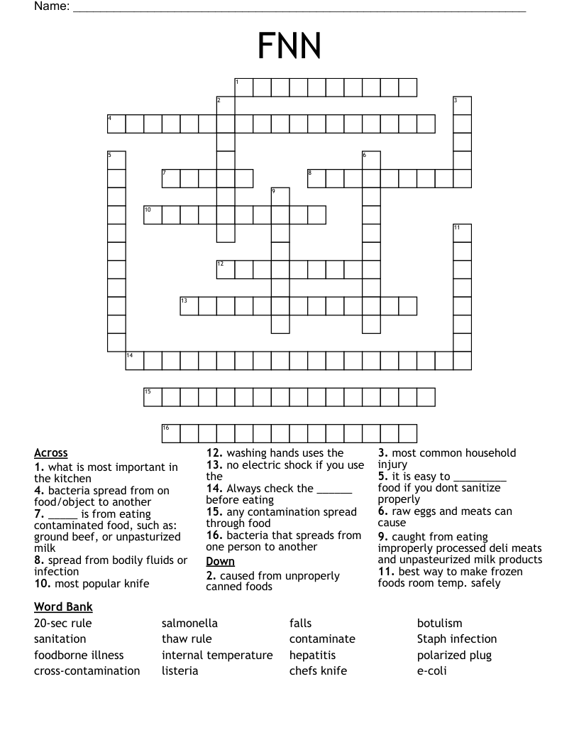 FNN Crossword