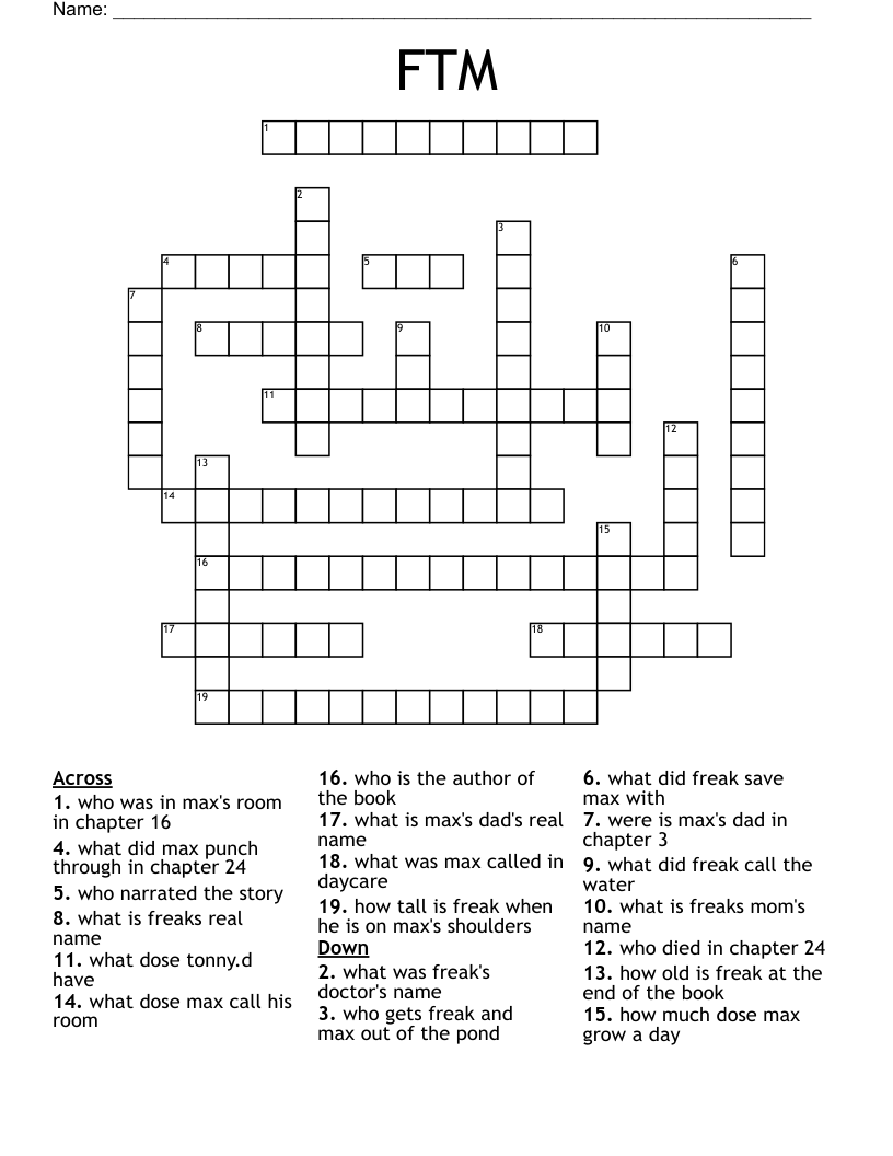FTM Crossword