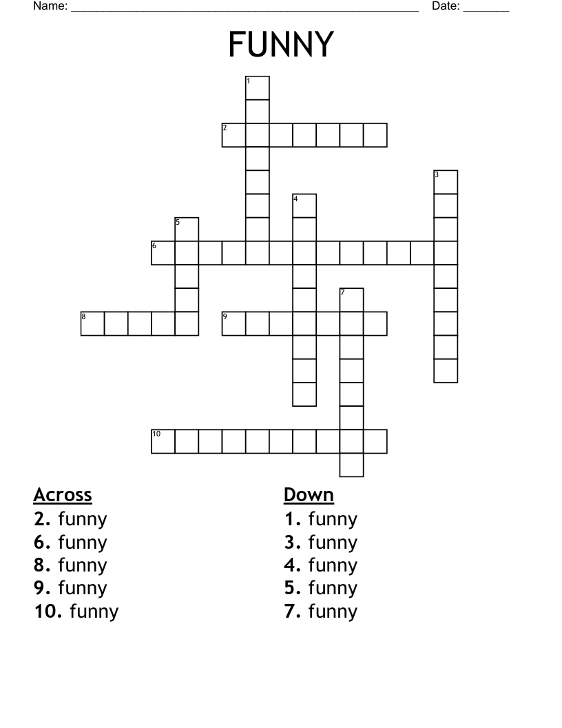 FUNNY Crossword