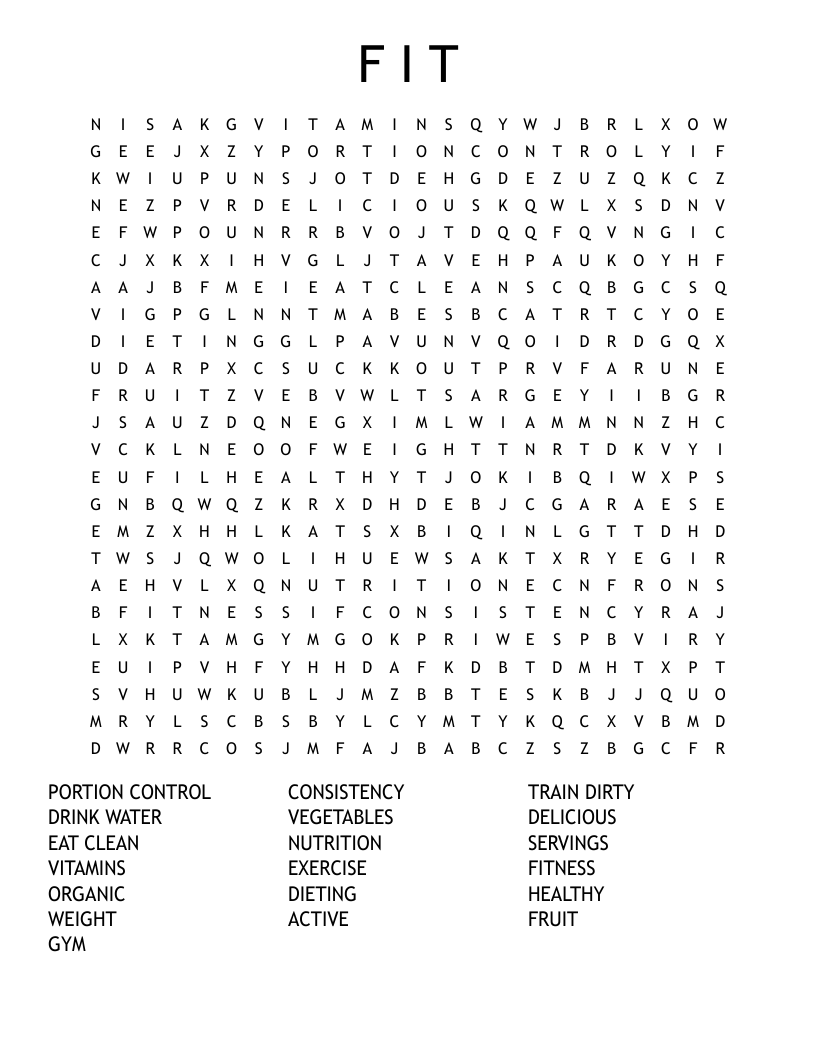 F I T  Word Search