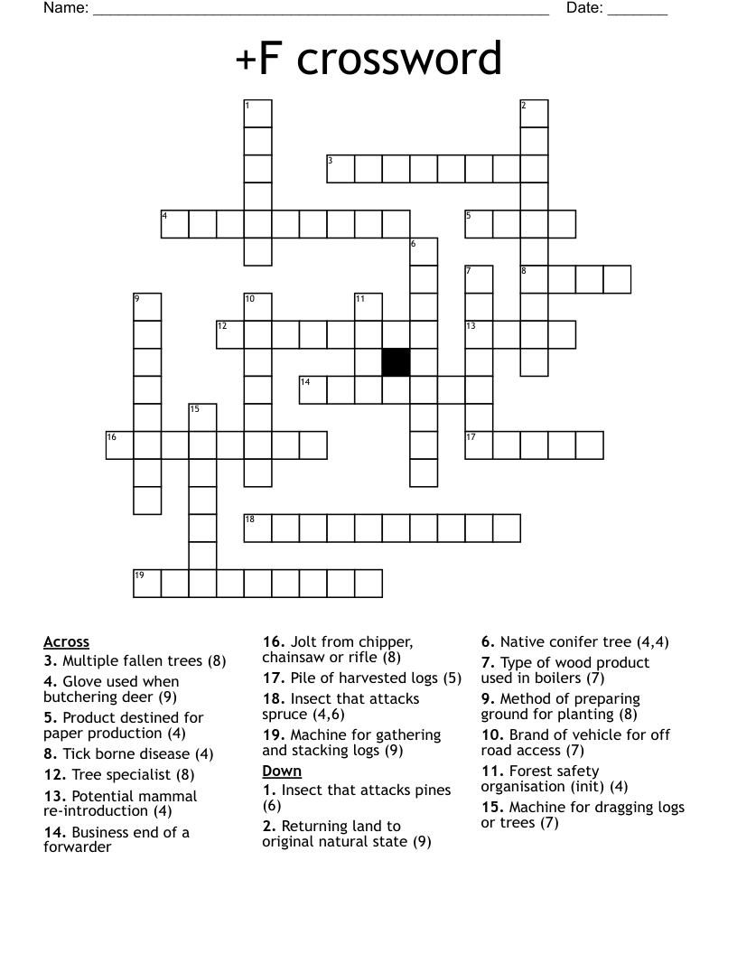 +F crossword 