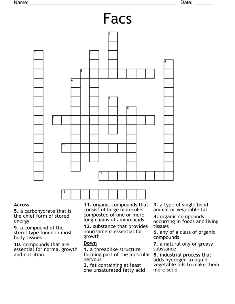 Facs  Crossword