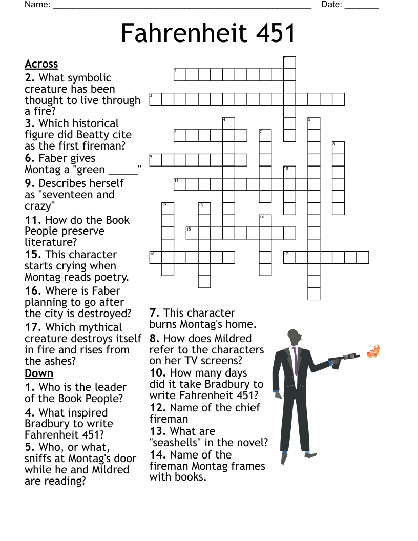 Fahrenheit 451 Crossword