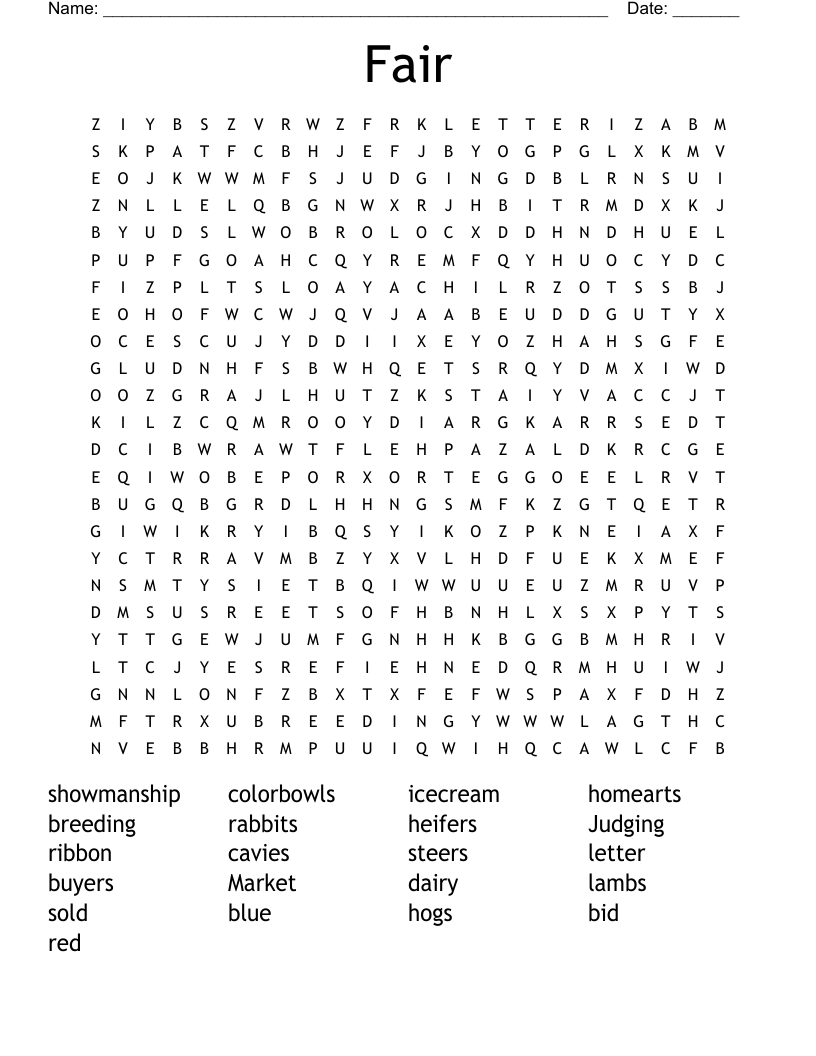 Fair Word Search