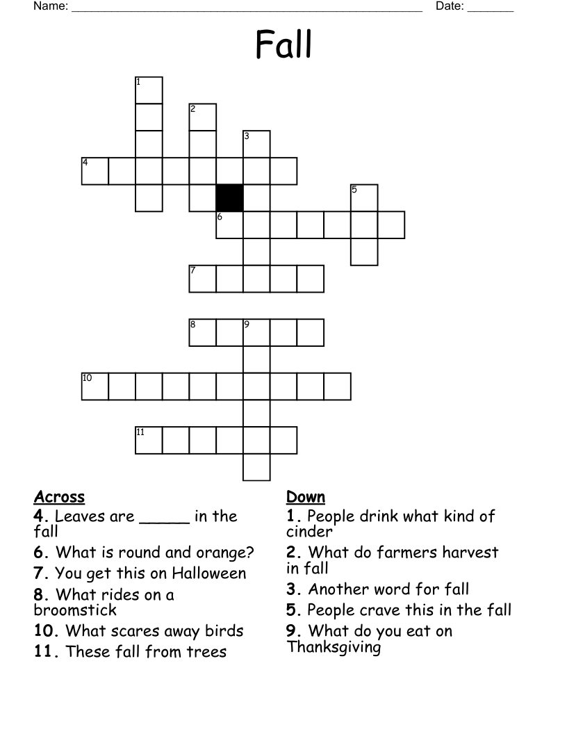 Fall Crossword