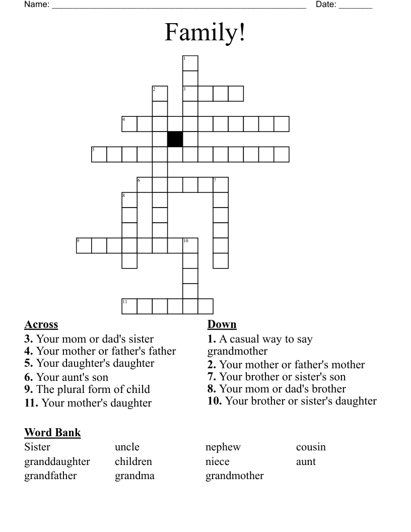 Family! Crossword