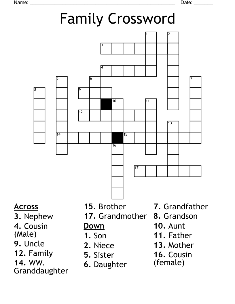 Family Crossword