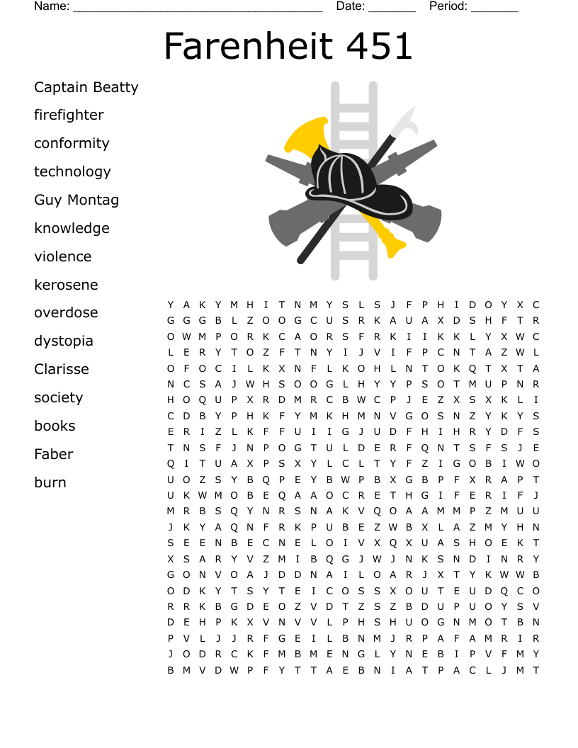 Farenheit 451 Word Search